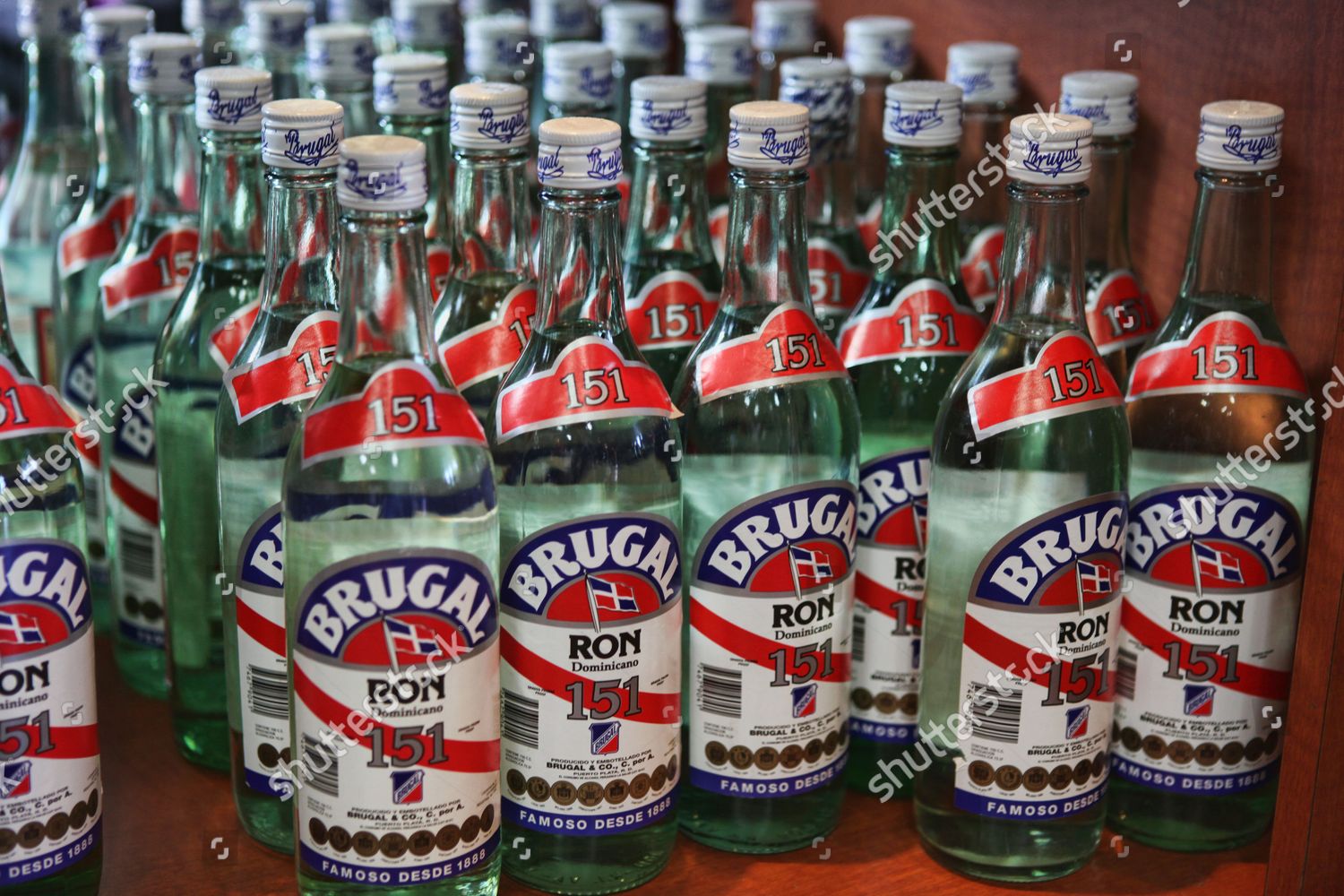 Bottles Rum Brugal Rum Factory Puerto Editorial Stock Photo Stock