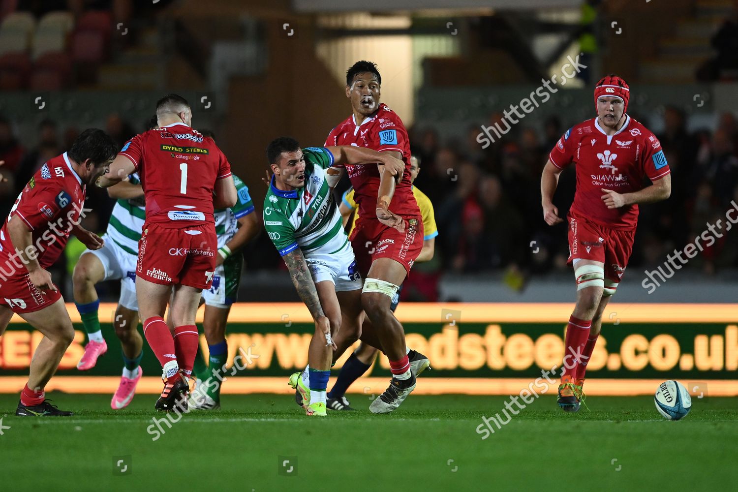 Scarlets Vs Benetton Rugby Marco Zanon Editorial Stock Photo - Stock ...