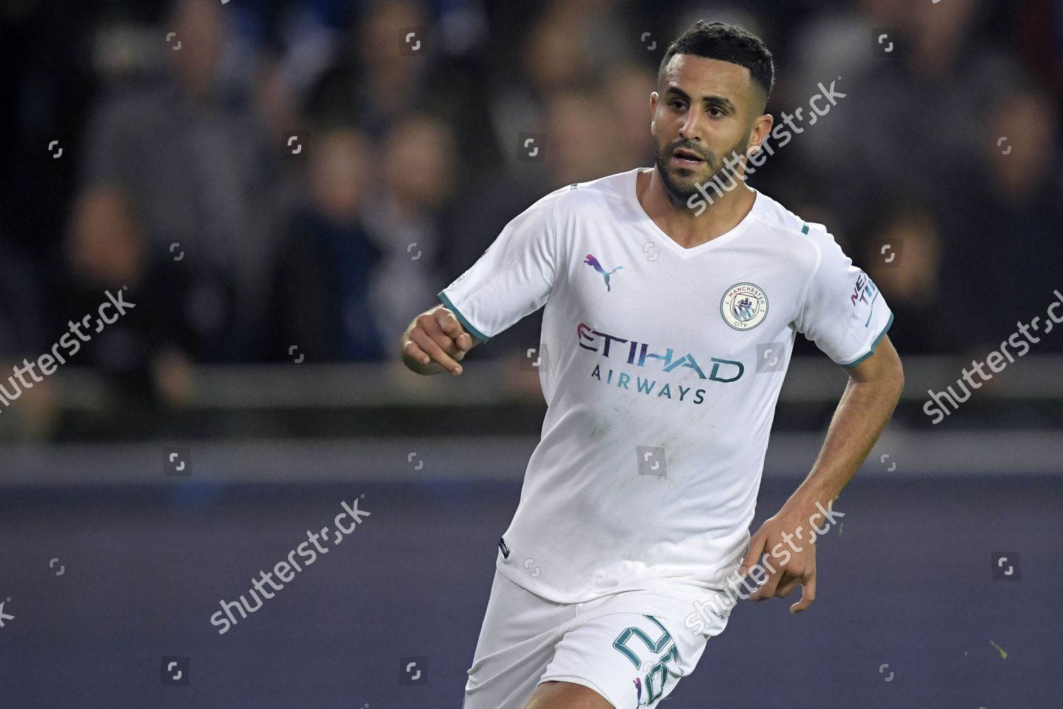 Riyadh Mahrez Manchester City Fc Editorial Stock Photo - Stock Image ...