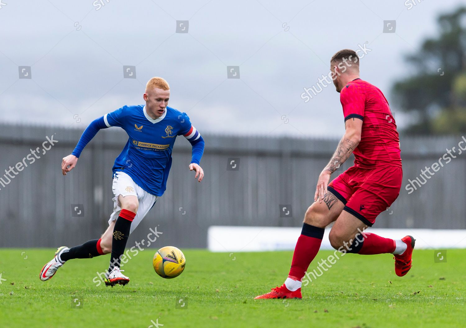 Rangers B Team Defender Adam Devine Editorial Stock Photo - Stock Image ...