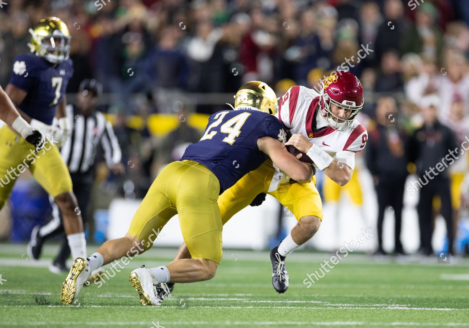 Notre Dame Linebacker Jack Kiser 24 Editorial Stock Photo - Stock Image 