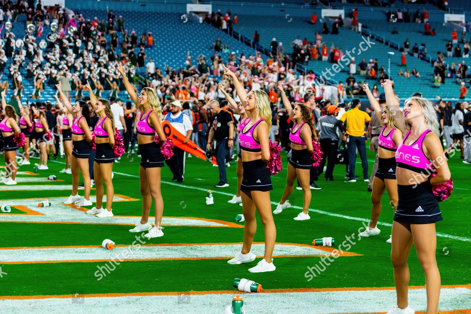 Miami Hurricanes Dance Team After Game Editorial Stock Photo Stock