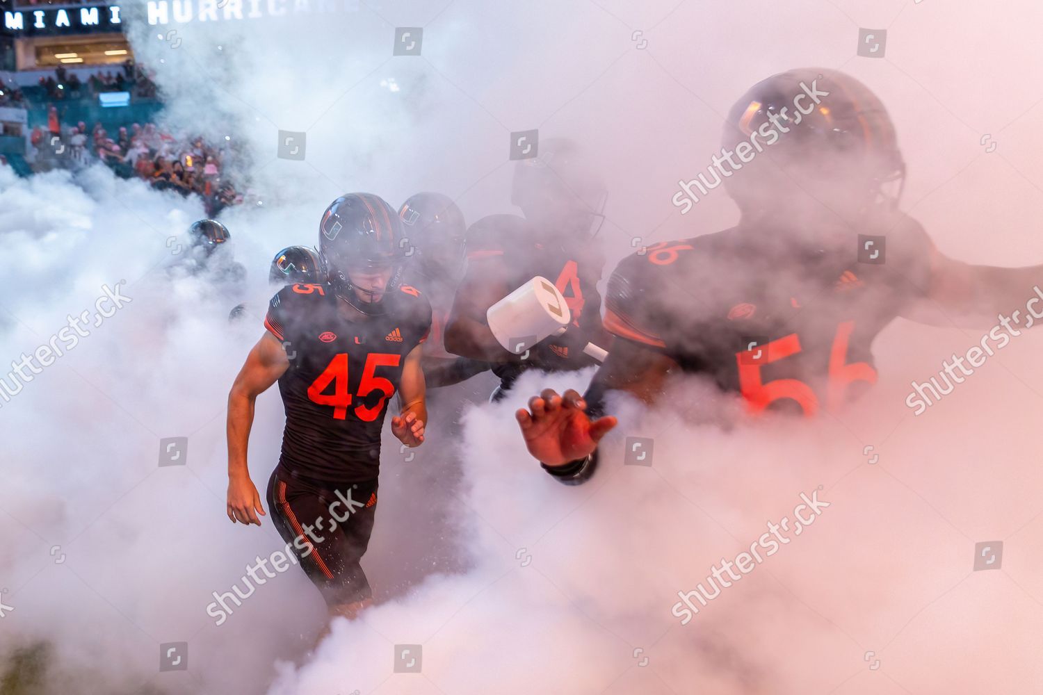 miami-hurricanes-football-team-introduction-2021-editorial-stock-photo