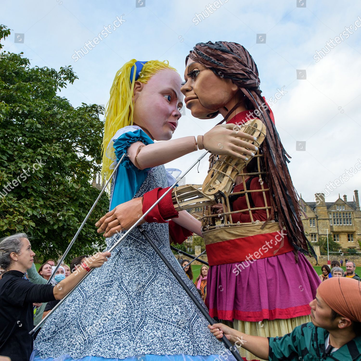 Giant Puppet Little Amal Meets Giant Editorial Stock Photo Stock