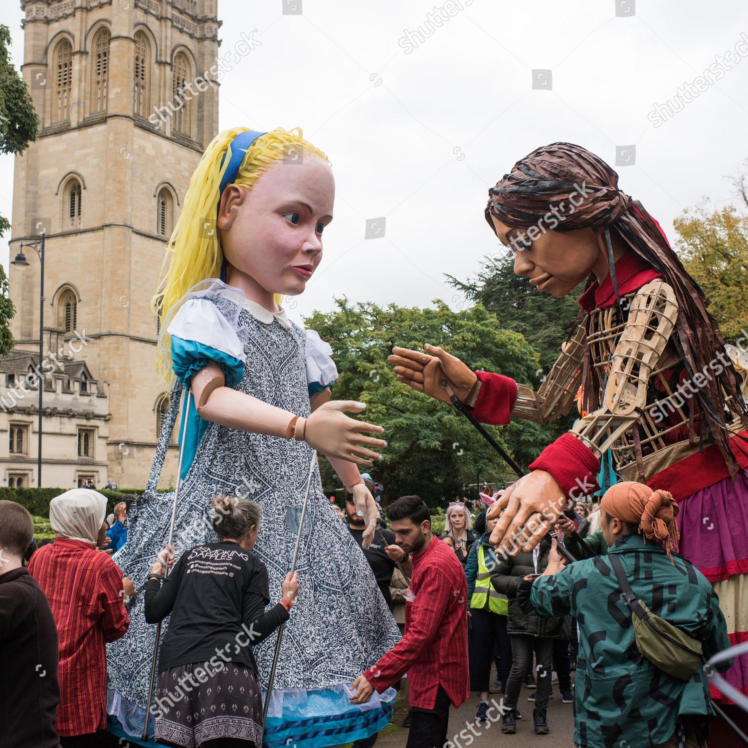 Giant Puppet Little Amal Meets Giant Editorial Stock Photo Stock