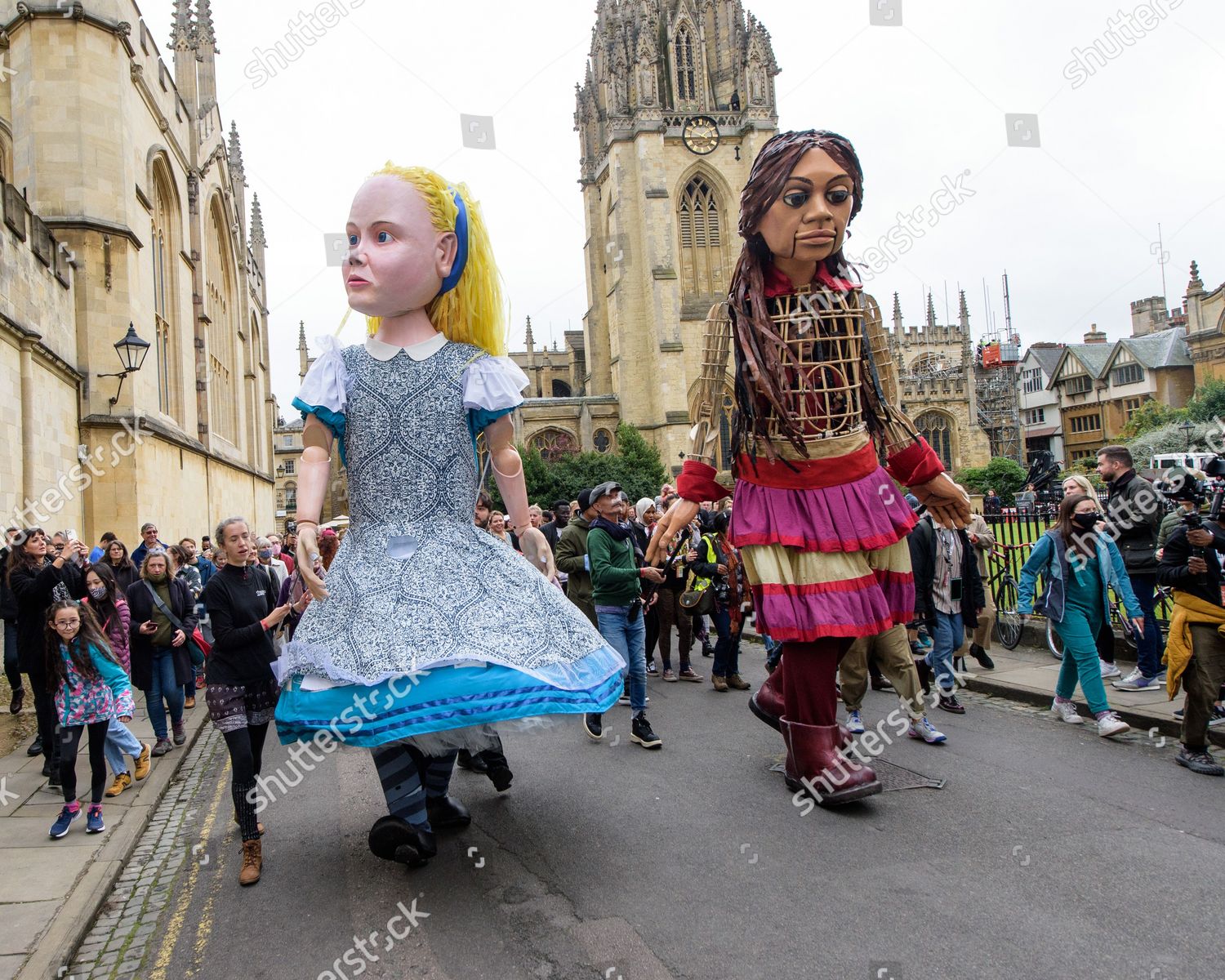 Giant Puppet Little Amal Meets Giant Editorial Stock Photo Stock