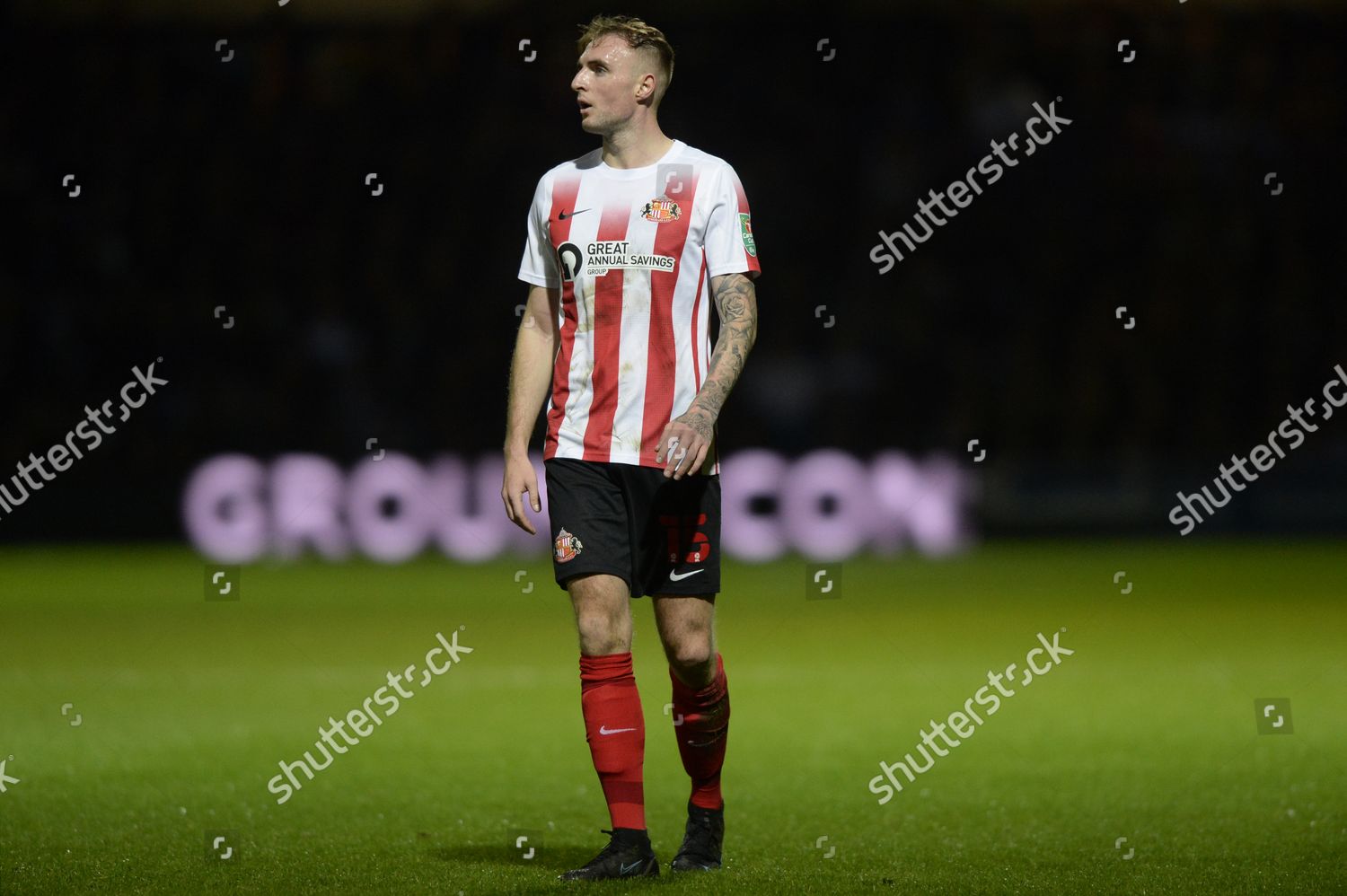 Carl Winchester Sunderland Action During Carabao Editorial Stock Photo