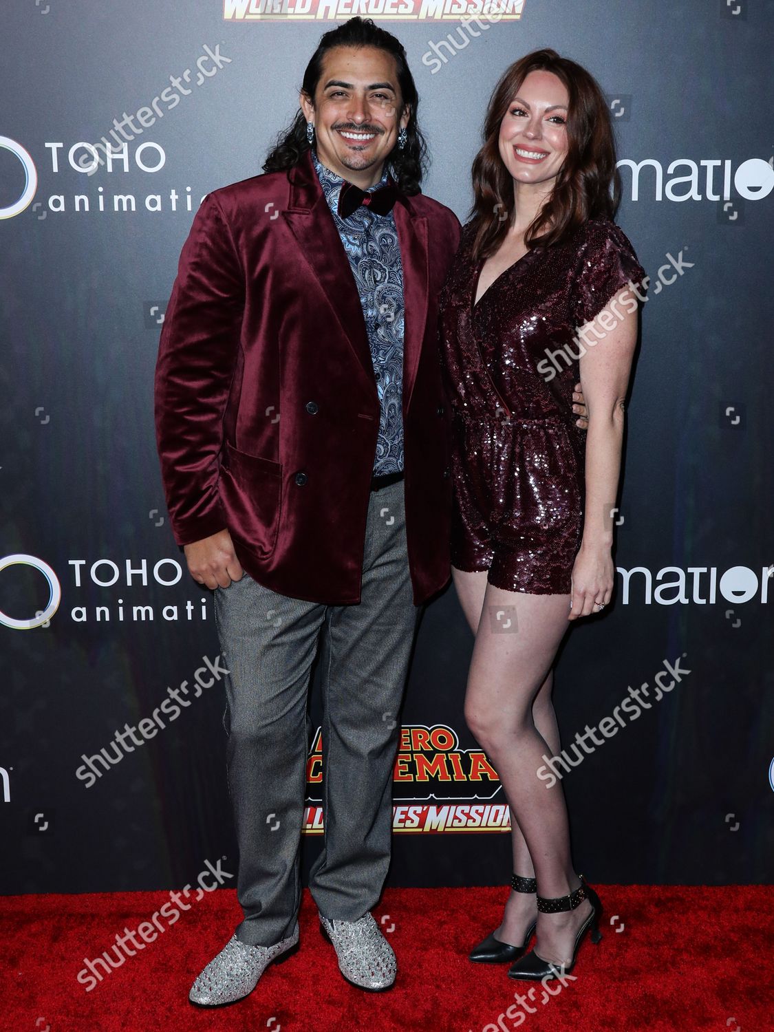 Actor Robbie Daymond Wife Megan Lynn Redaktionelles Stockfoto
