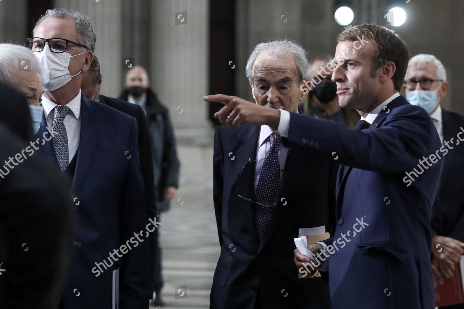 Emmanuel Macron Robert Badinter the President Editorial Stock Photo ...