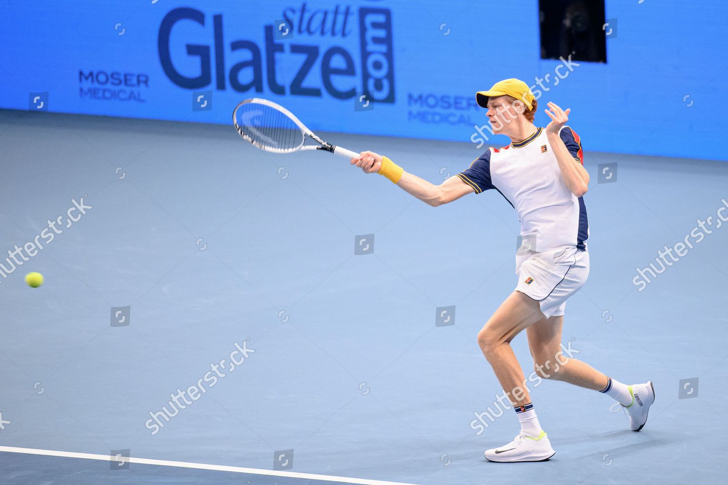 Jannik Sinner Italy Action During His Editorial Stock Photo - Stock