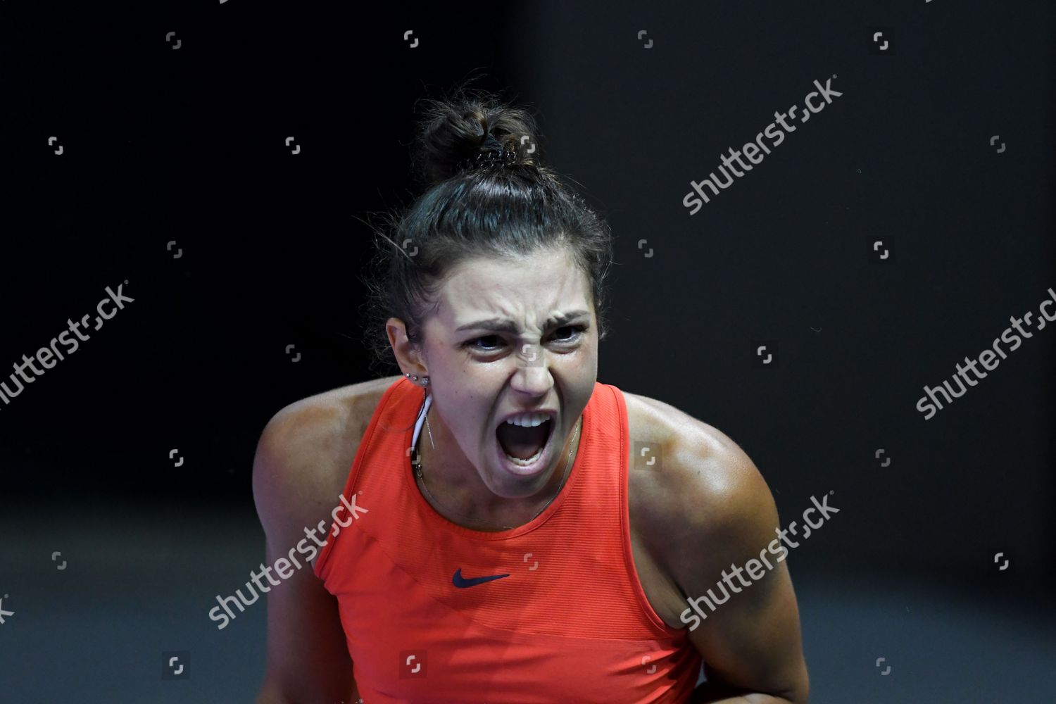 Portrait Jaquelin Cristian Celebrating After Scoring Editorial Stock