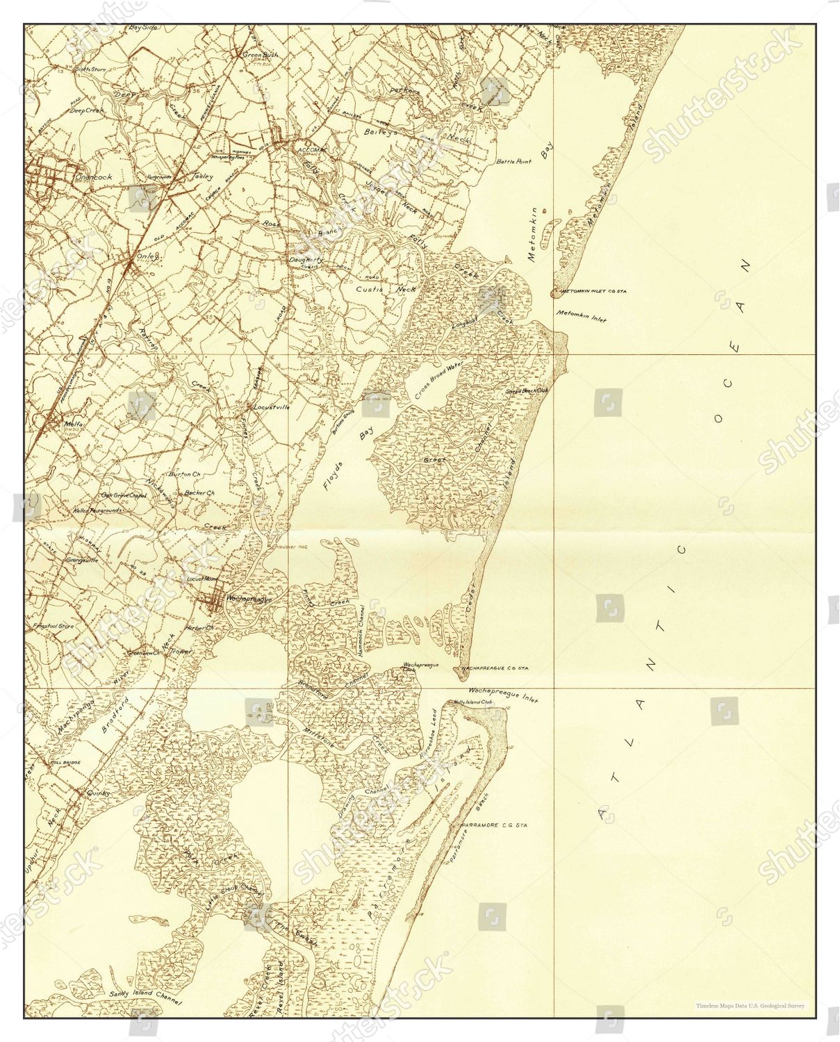Usa Timeless Maps Virginia Map Editorial Stock Photo Stock