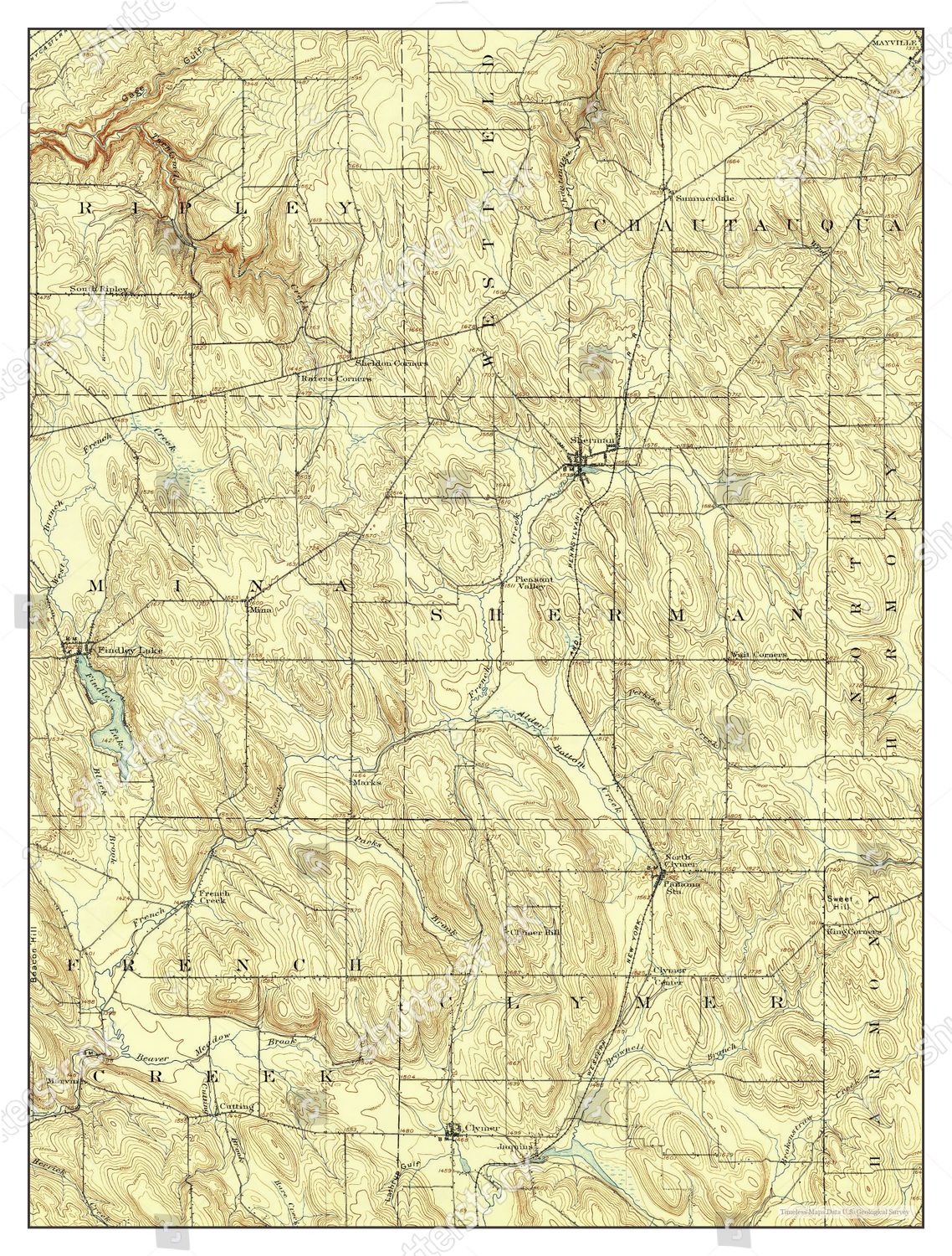 Usa Timeless Maps Clymer New York Editorial Stock Photo Stock Image Shutterstock