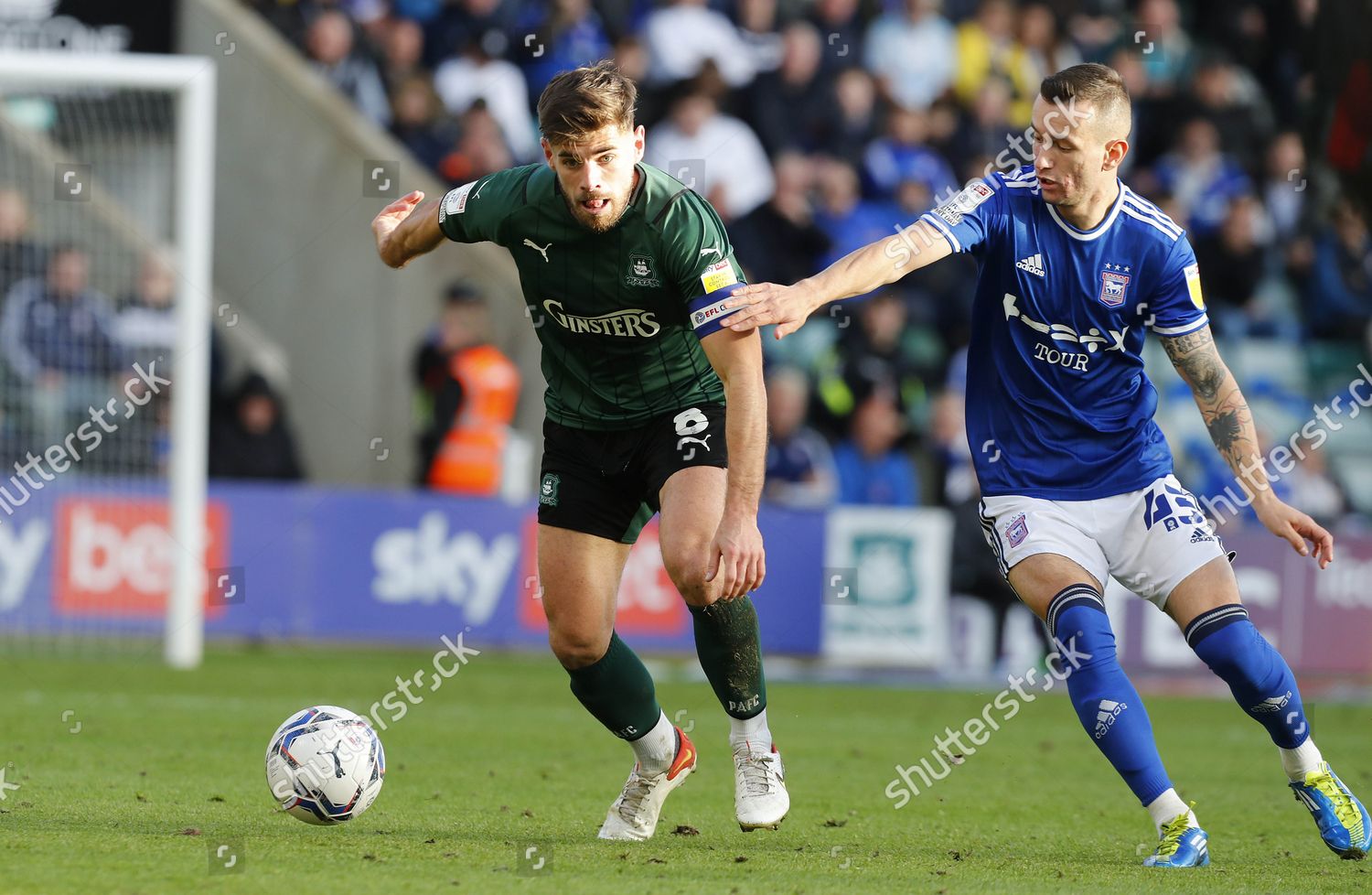 Joe Edwards Plymouth Argyle Battles Ball Editorial Stock Photo - Stock ...