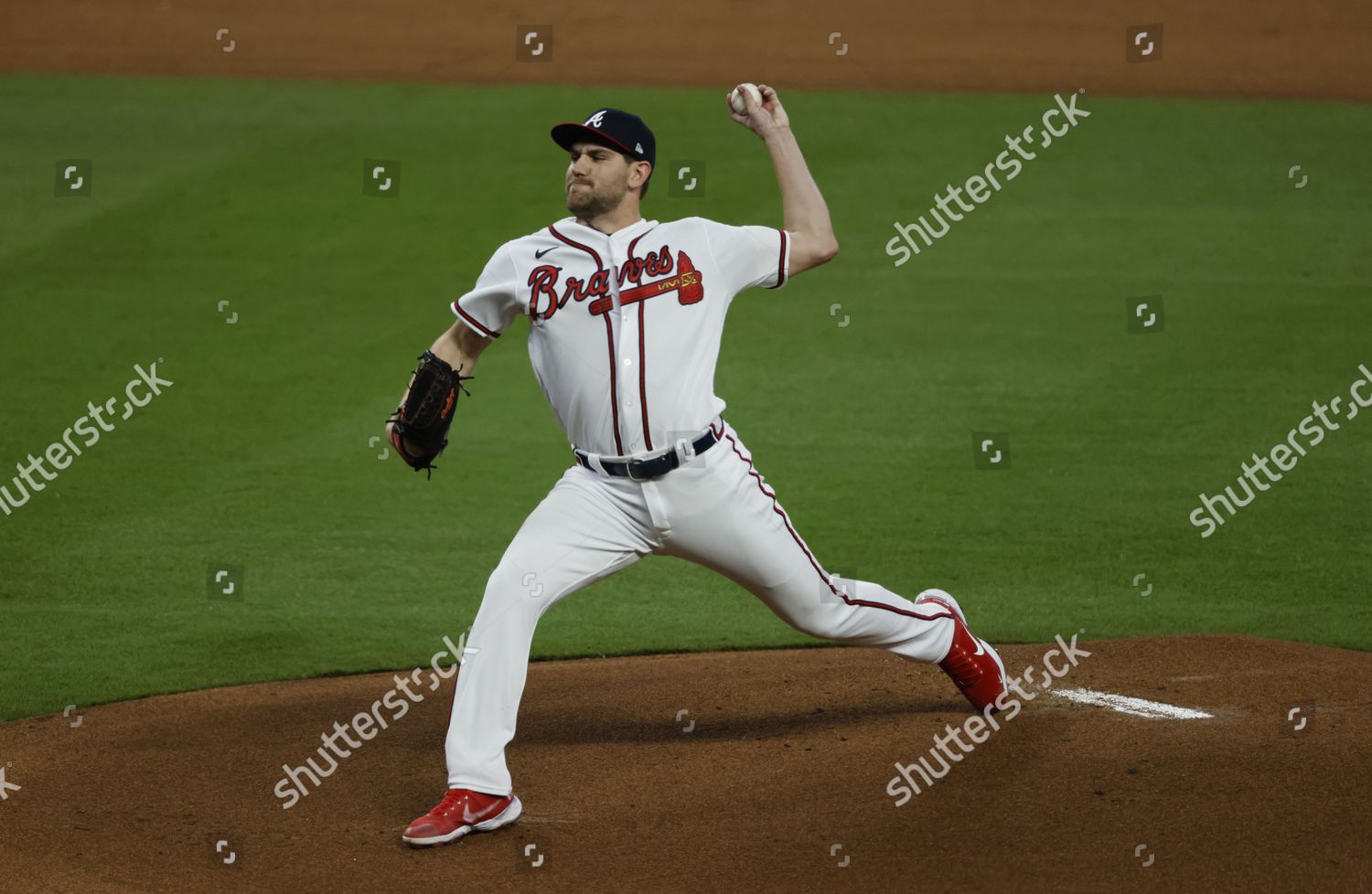 Atlanta Braves Pitcher Dylan Lee Throws Editorial Stock Photo - Stock ...