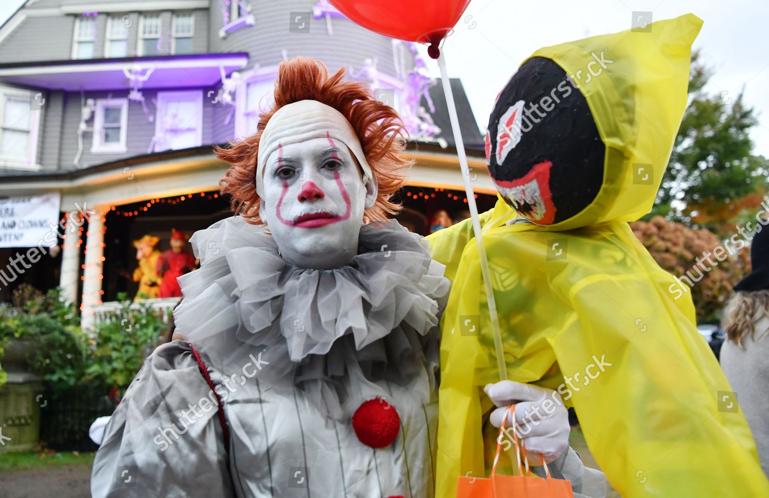 People Celebrate Halloween Ditmas Park Neighborhood Editorial Stock