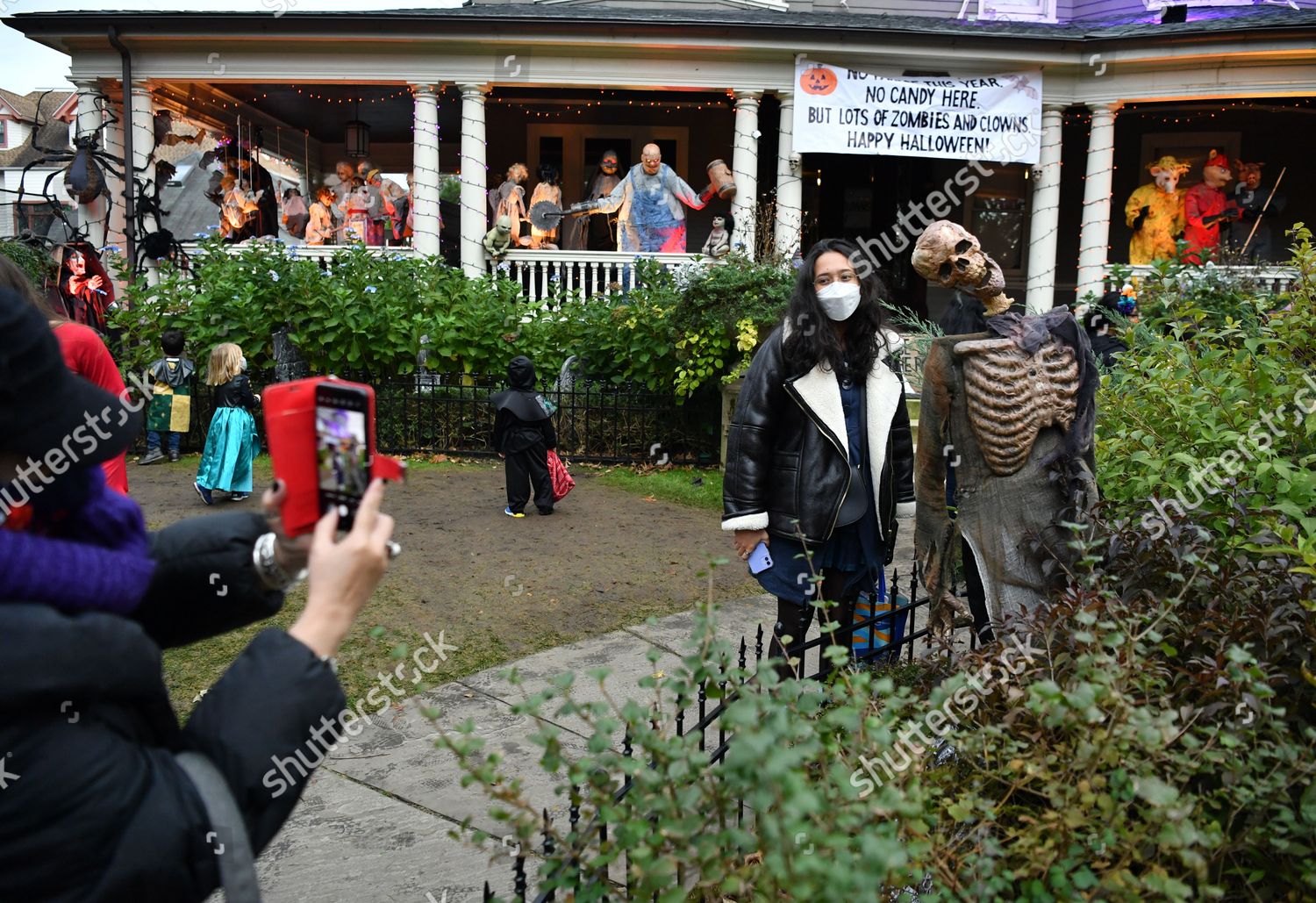 People Celebrate Halloween Ditmas Park Neighborhood Editorial Stock