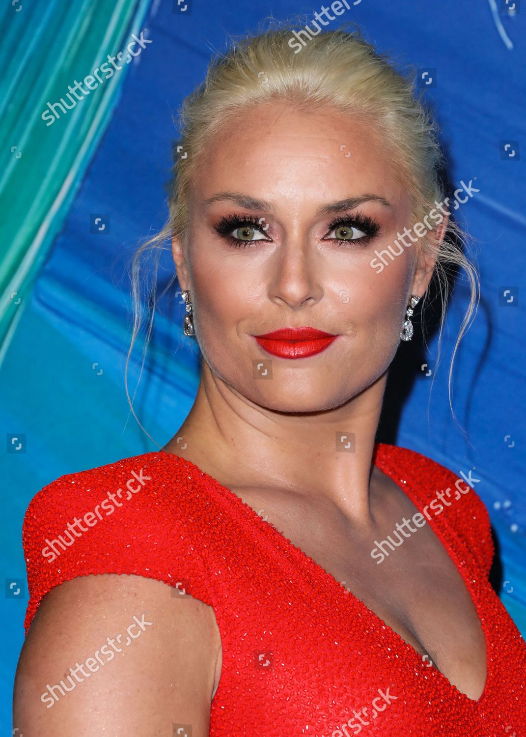 LINDSEY VONN ARRIVES AMFAR GALA LOS Editorial Stock Photo - Stock Image