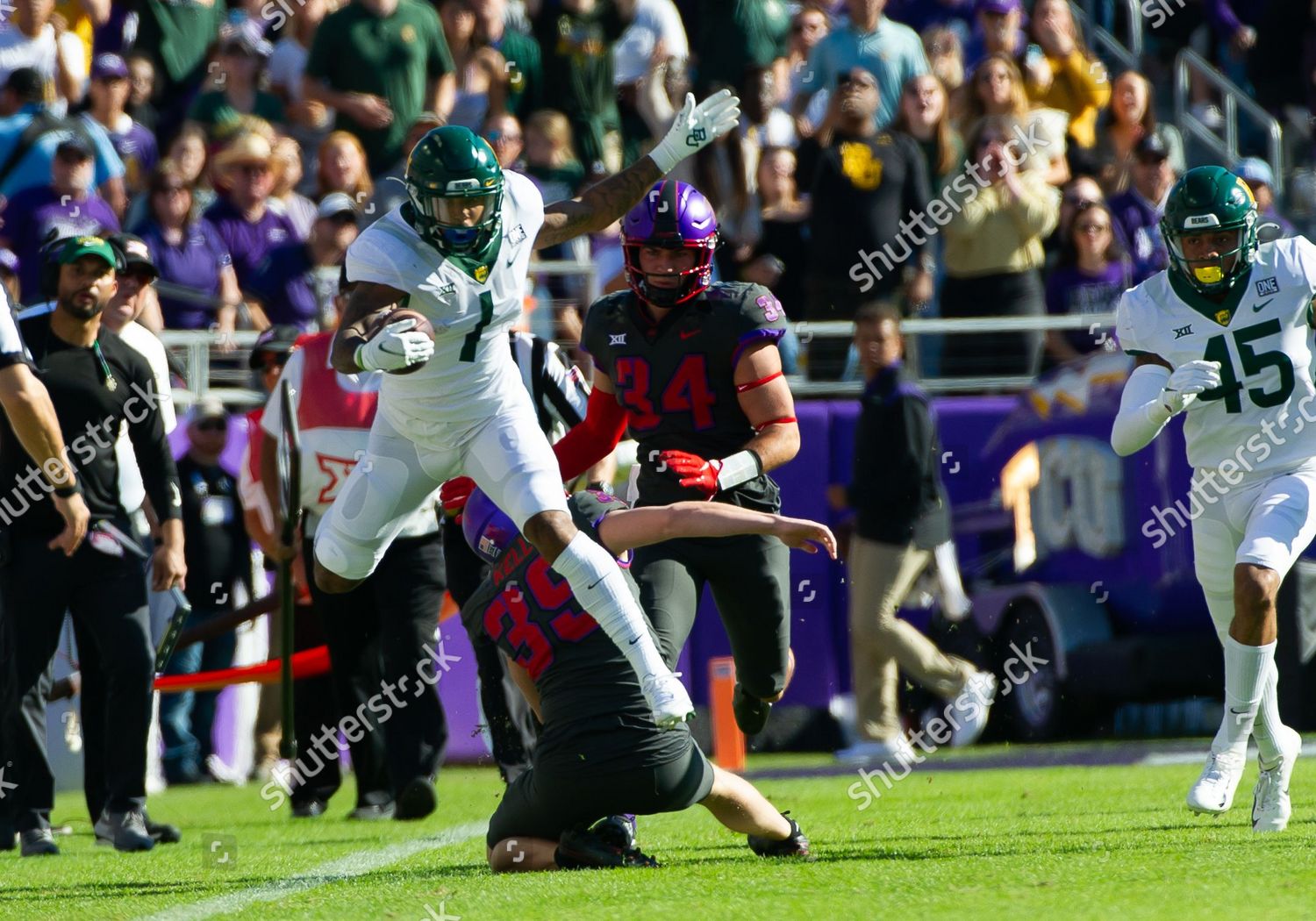 Baylor Bears Running Back Trestan Ebner Editorial Stock Photo