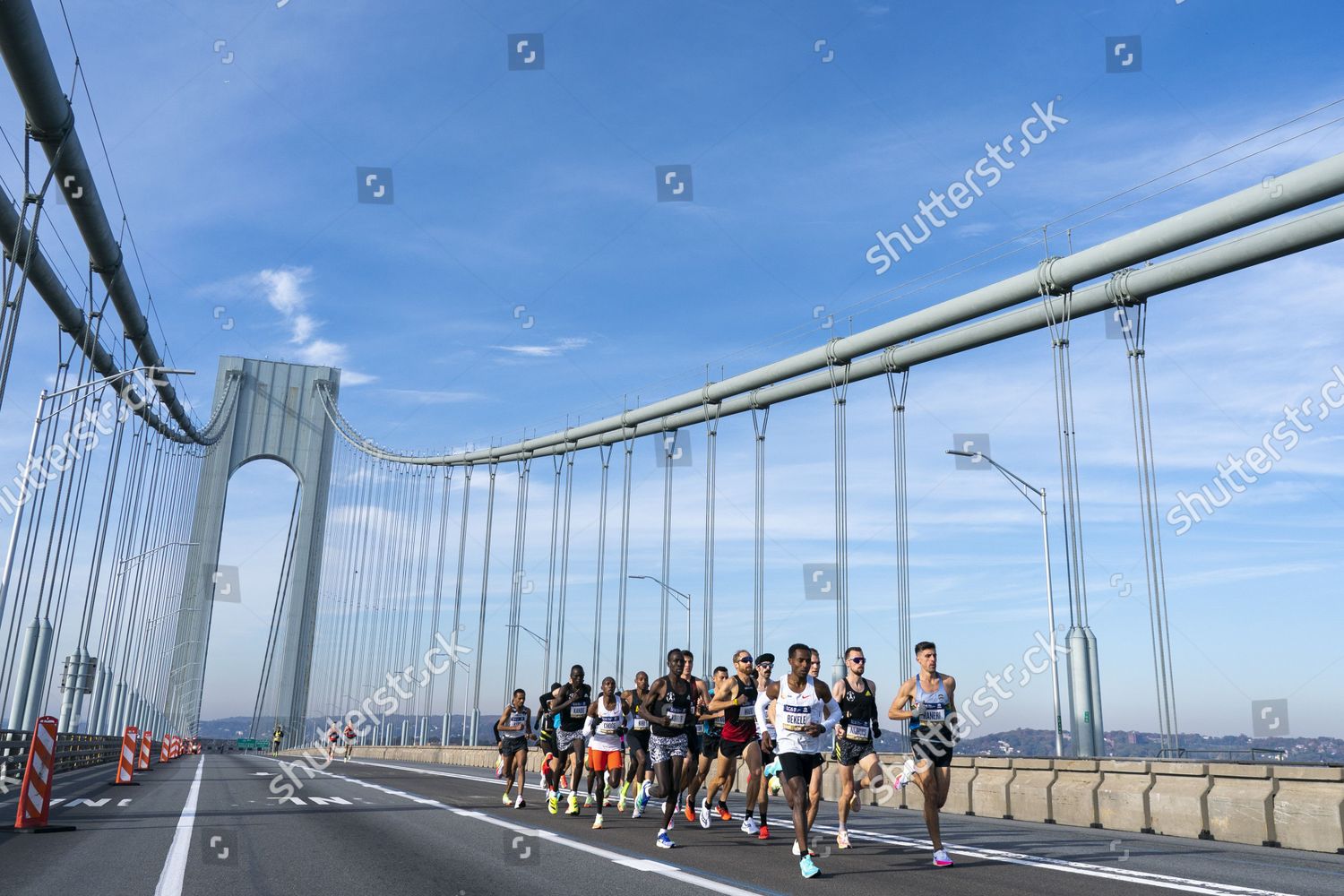 Runners Cross Verrazano Bridge 2021 Nyrr Editorial Stock Photo - Stock ...