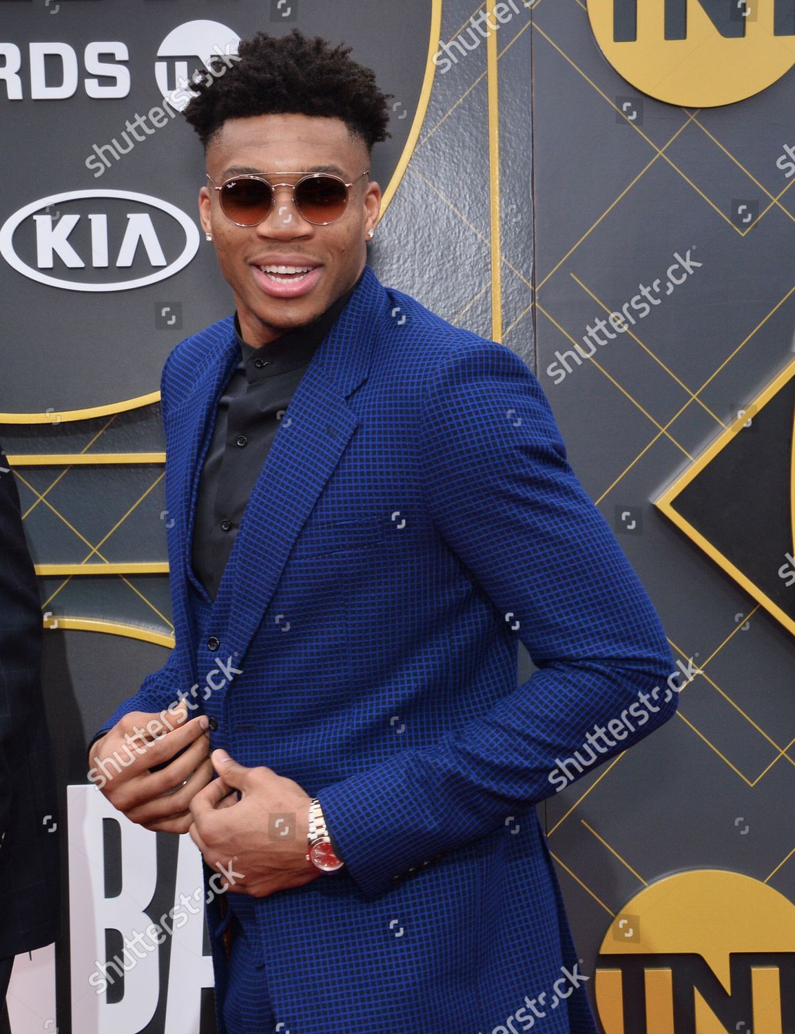 Milwaukee Bucks Forward Giannis Antetokounmpo Attends Editorial Stock ...