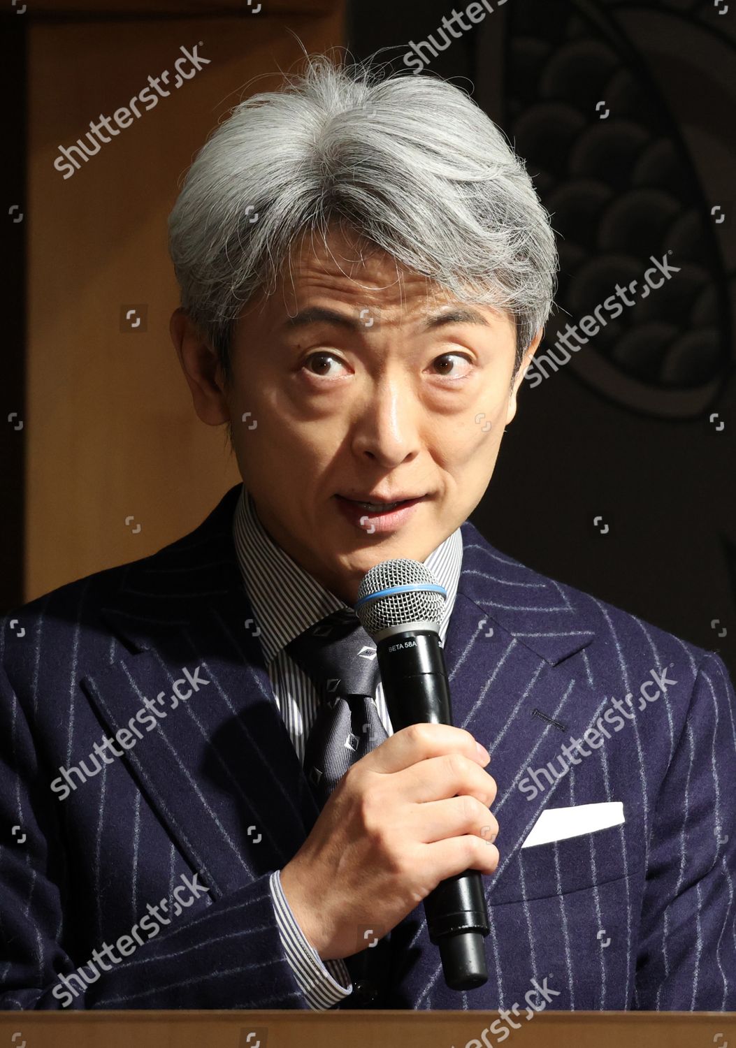 Japanese Freelance Announcer Junichi Tosaka Speaks Editorial Stock ...