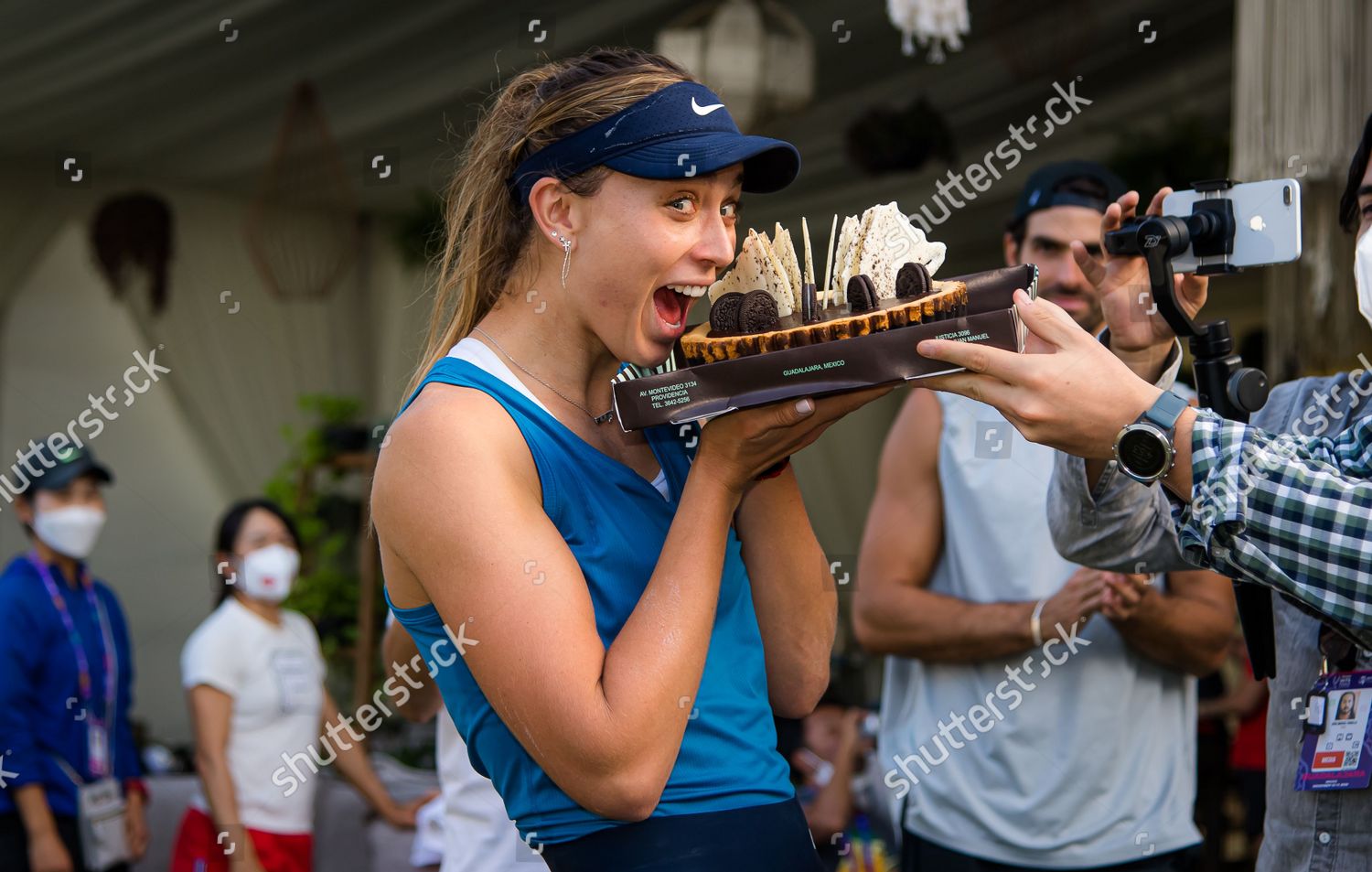 Paula Badosa Spain Receives Birthday Cake Editorial Stock Photo - Stock