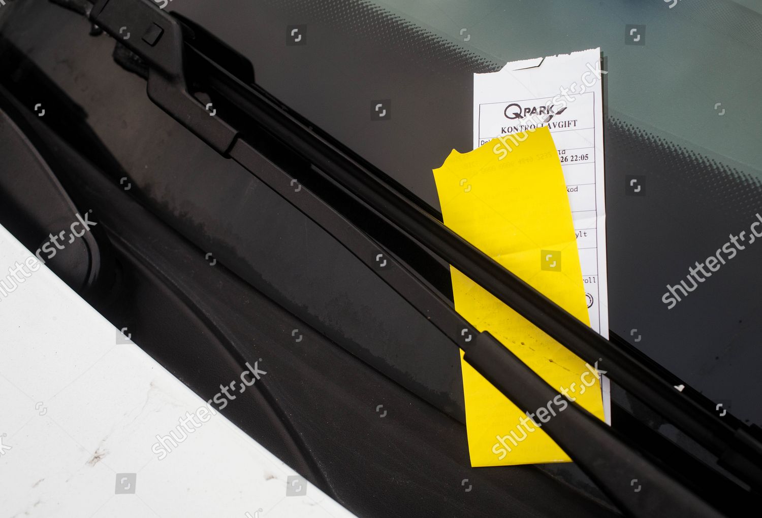 Parking Fines Fines Q Park Editorial Stock Photo - Stock Image 