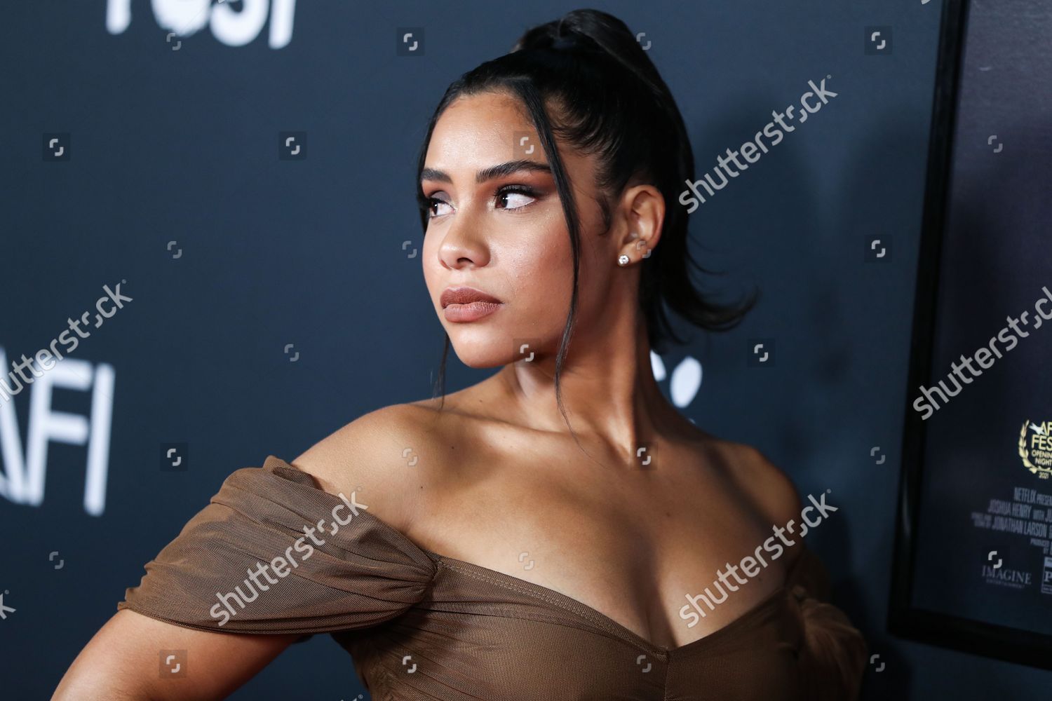 Actress Haskiri Velazquez Arrives 2021 Afi Editorial Stock Photo