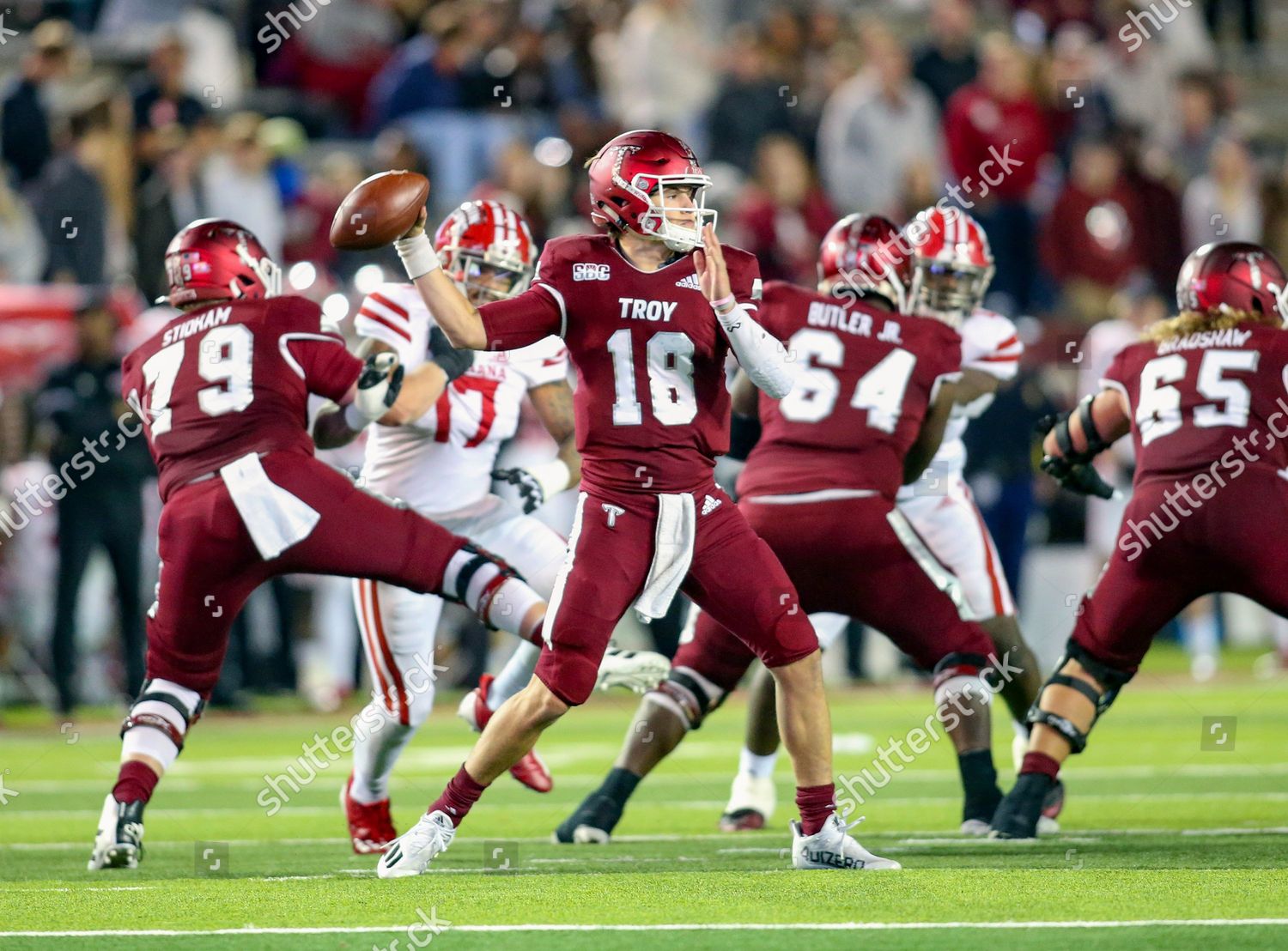 Troy Trojans Quarterback Gunnar Watson 18 Editorial Stock Photo - Stock 