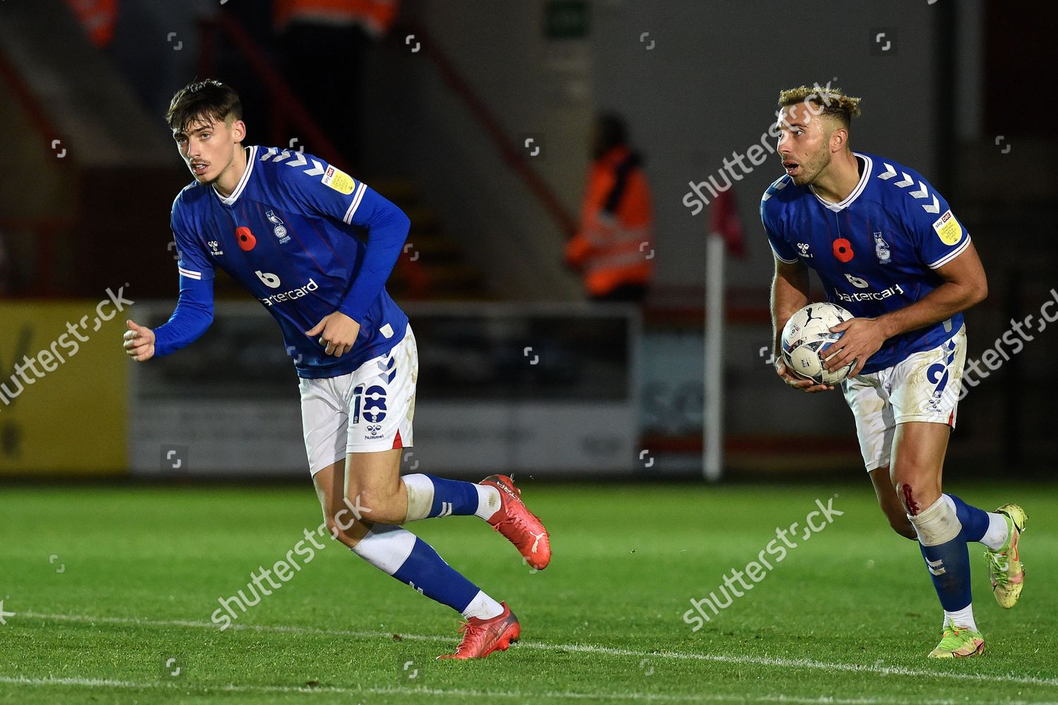 Oldham Athletics Jamie Bowden Celebrates Scoring Editorial Stock Photo