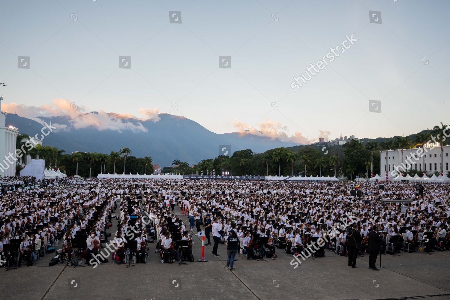 Thousands Musicians Participate Concert Venezuela Largest Editorial