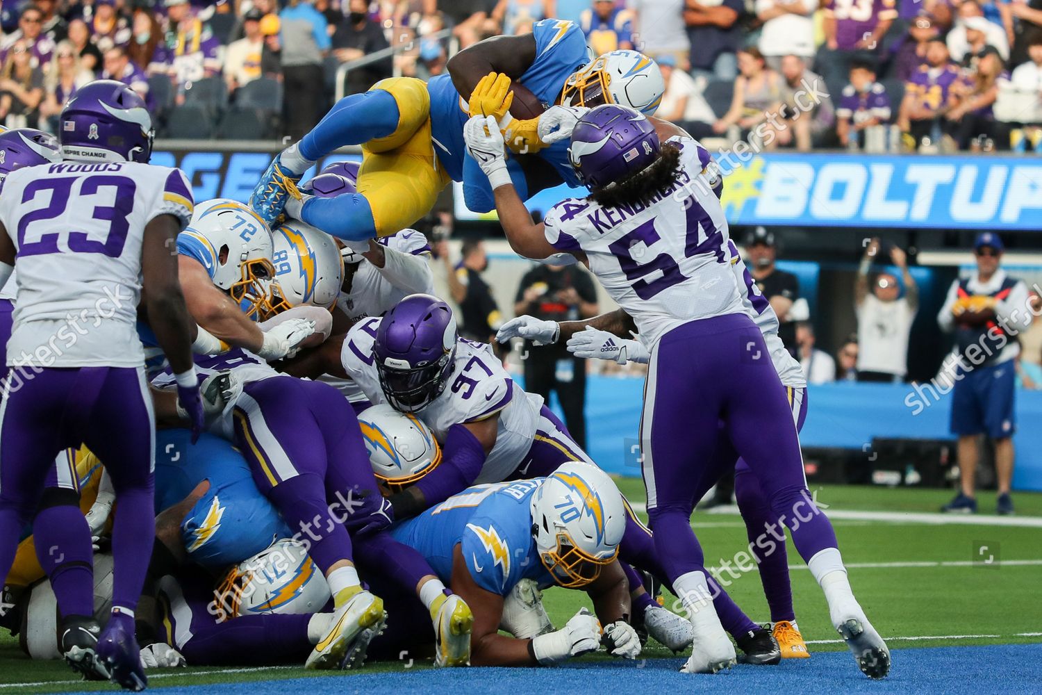 Minnesota Vikings at Los Angeles Chargers on November 14, 2021