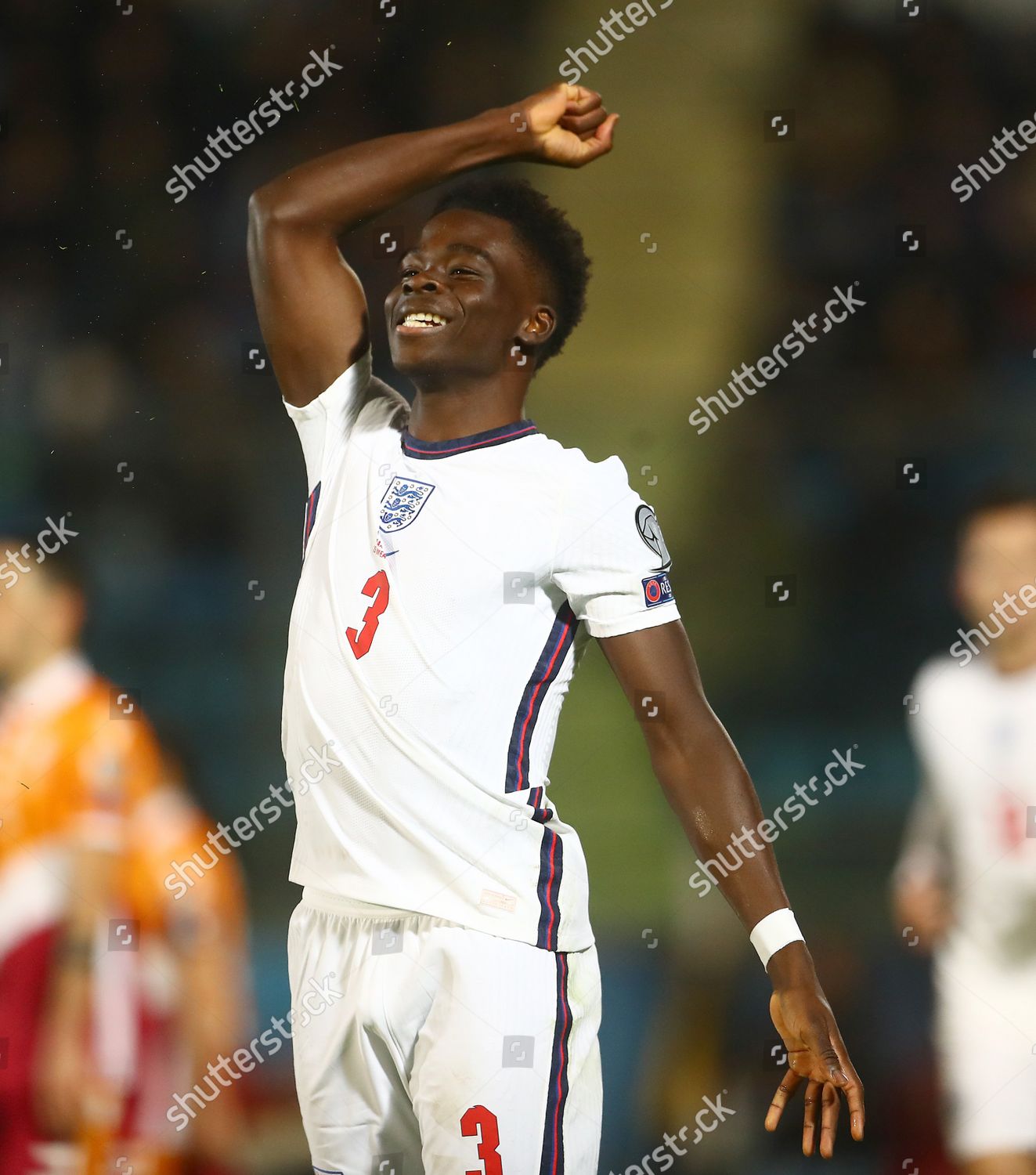 Bukayo Saka England Celebrates Scoring Goal Editorial Stock Photo ...