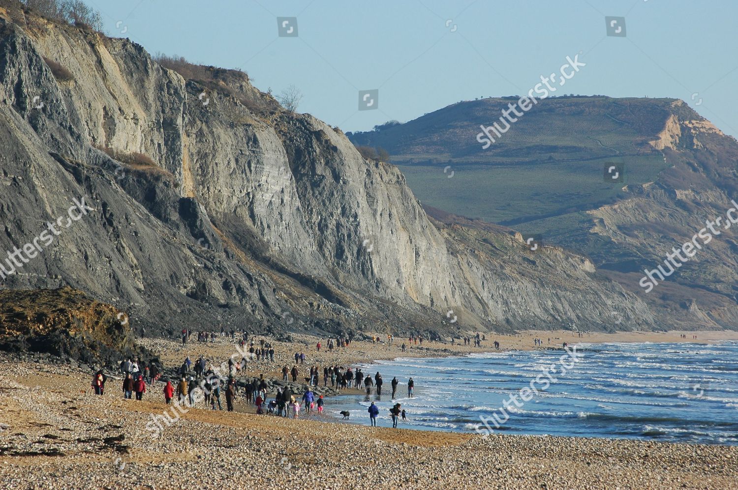 Fossil Hunters On Boxing Day Jurassic Editorial Stock Photo - Stock ...