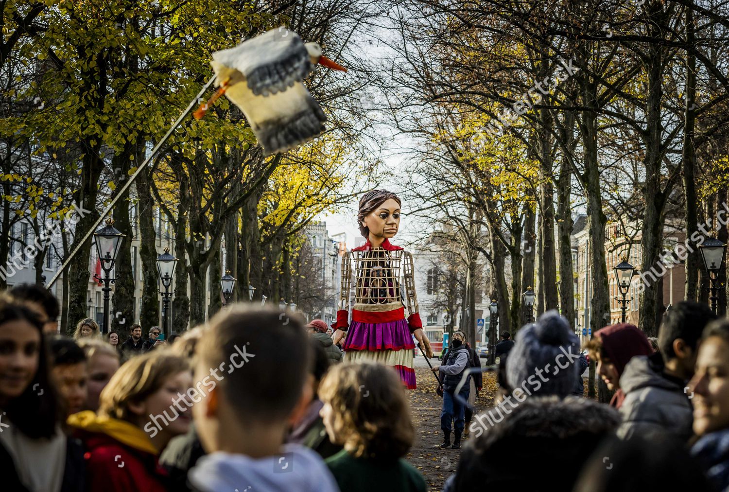 Giant Puppet Little Amal Displayed During Editorial Stock Photo Stock
