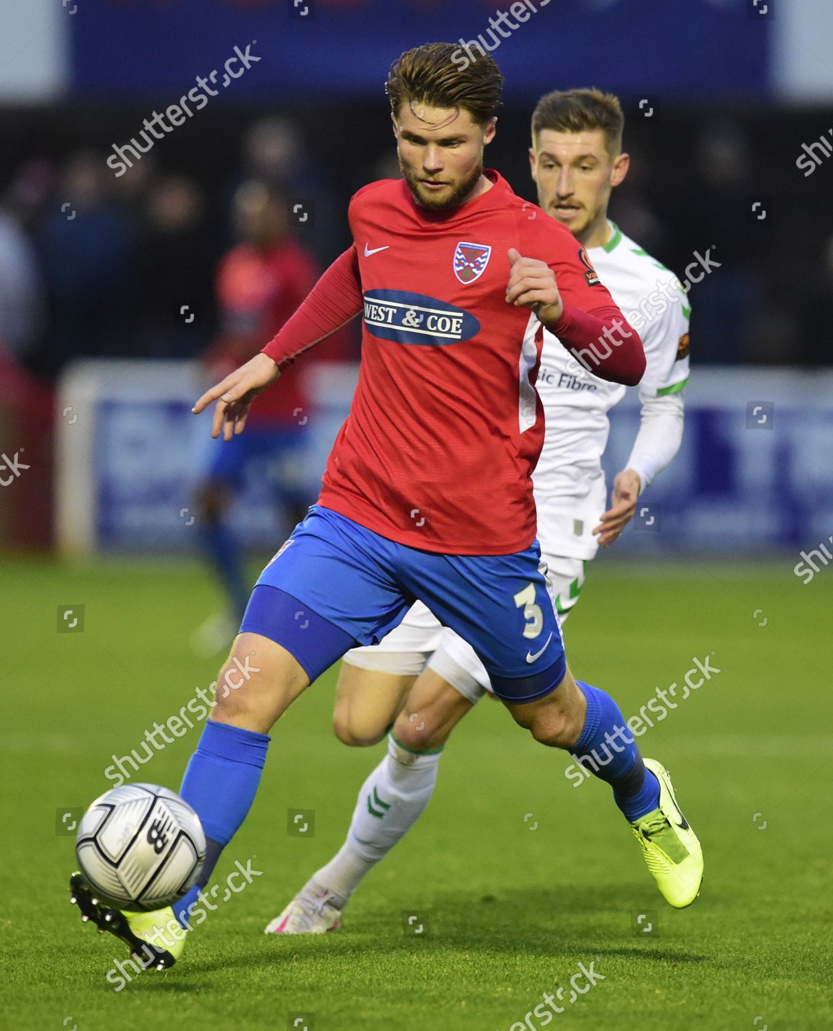 Elliot Johnson Dagenham Redbridge Pressured By Editorial Stock Photo ...