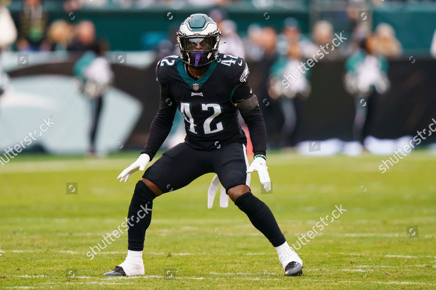Philadelphia Eagles' K'Von Wallace (42) during the first half of