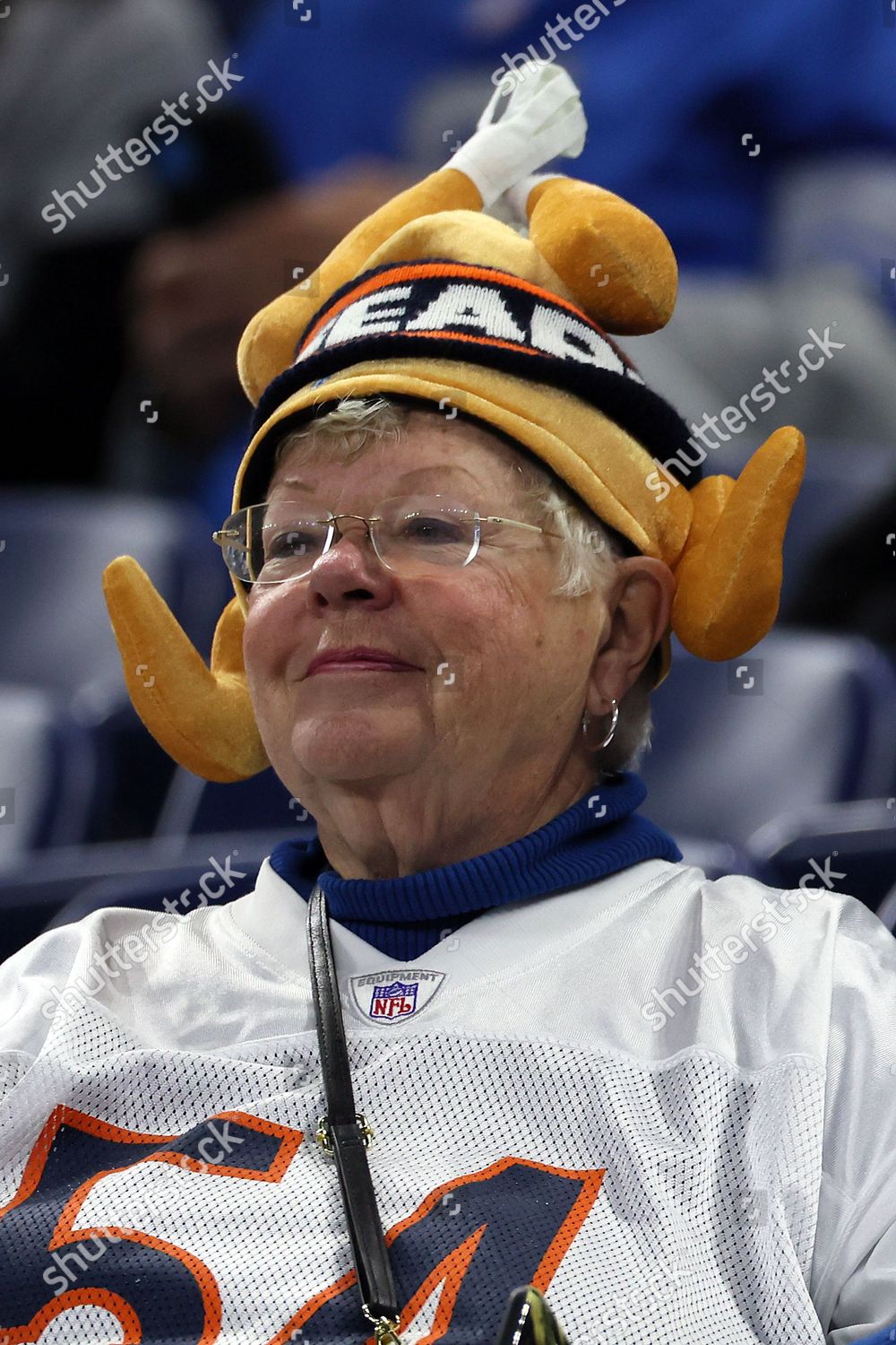 Fan Turkey Hat Watches Game During Editorial Stock Photo - Stock