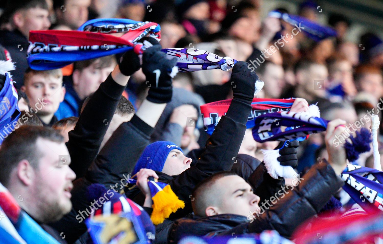 Union Bears Rangers Fans Red White Editorial Stock Photo - Stock Image ...