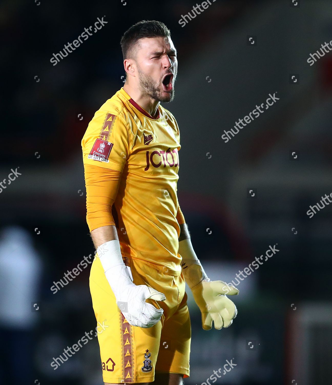 Richard Odonnell Bradford City Shouts Editorial Stock Photo - Stock ...