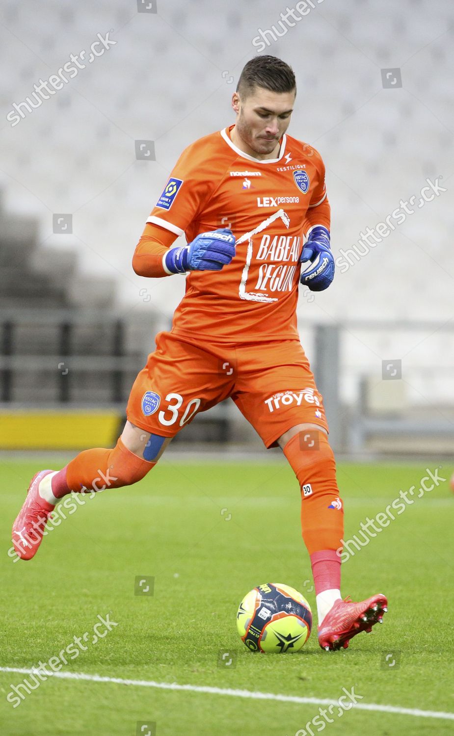 Goalkeeper Troyes Gauthier Gallon Editorial Stock Photo Stock Image