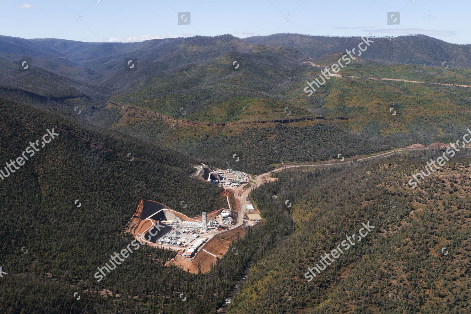 Aerial View Snowy Hydro Site Lobs Editorial Stock Photo - Stock Image ...