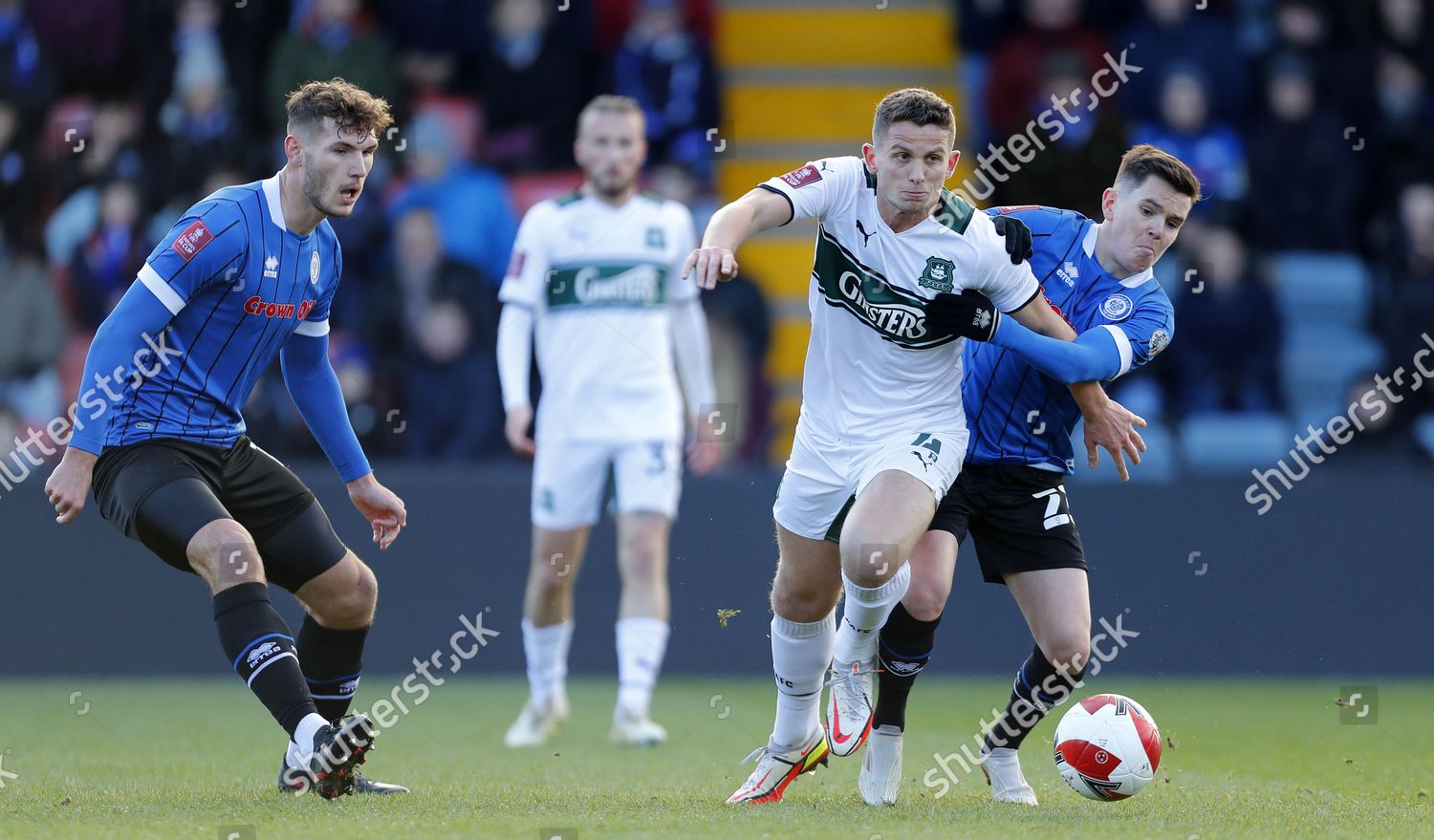 Jordan Houghton Plymouth Argyle Battles Ball Editorial Stock Photo ...