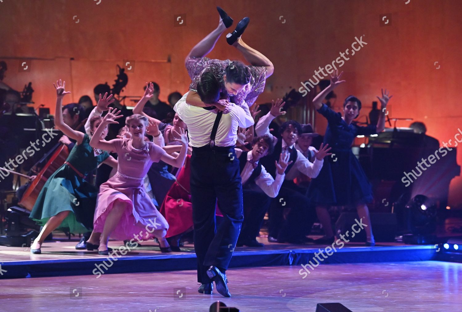 Gothenburg, Sweden. 03rd Dec, 2021. Actress Alicia Vikander, who was  awarded this year's honorary scholarship by the Sten A Olsson Foundation,  dances with her old dance teacher Sebastian Michanek at a gala