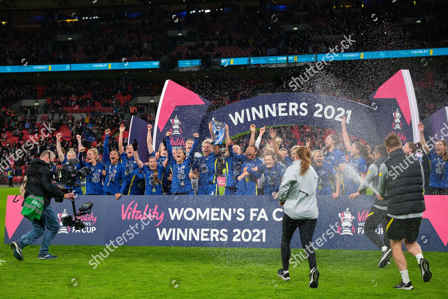 Chelsea Lift Fa Cup Trophy During Editorial Stock Photo - Stock Image ...