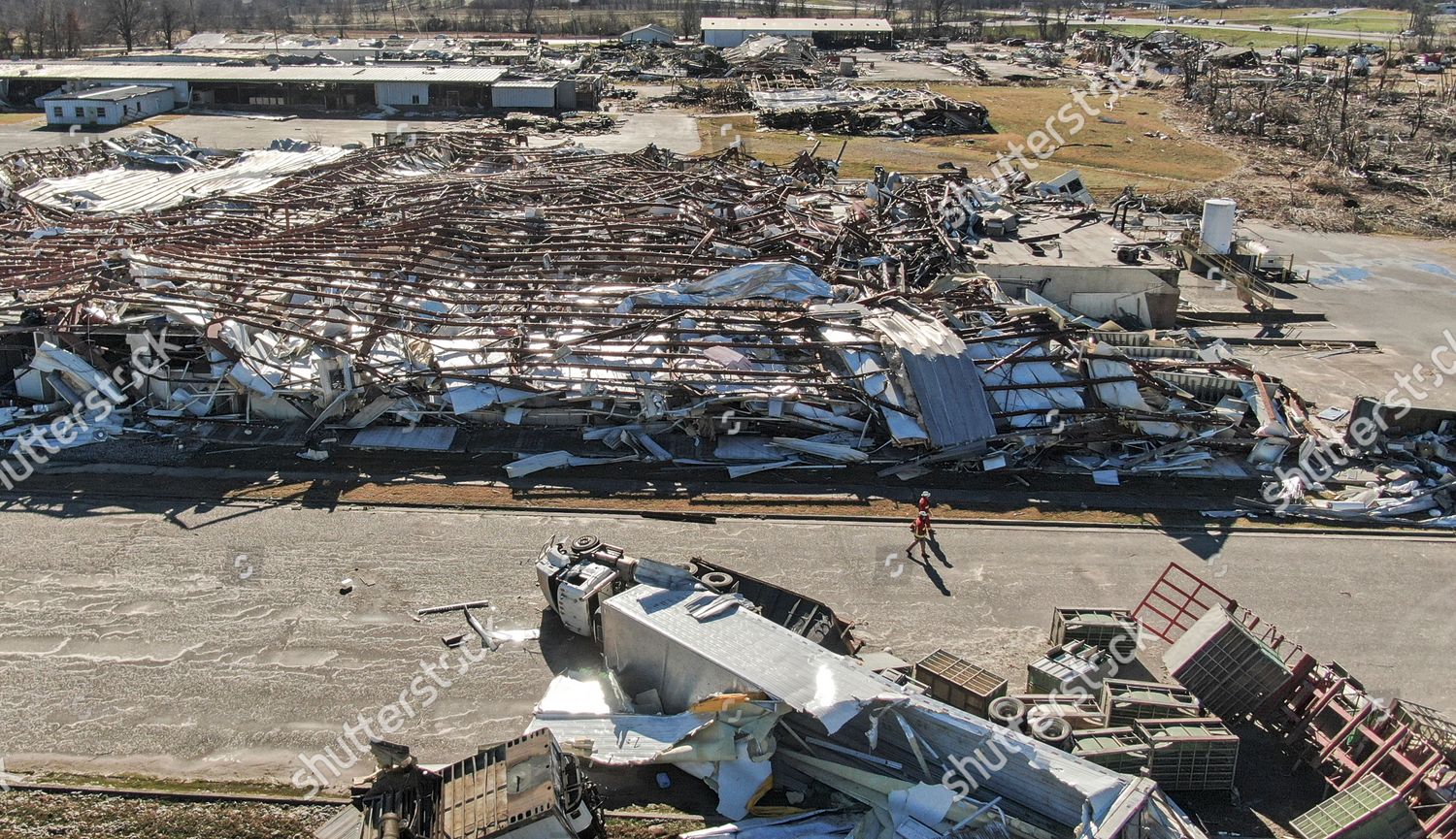 Aerial Photo Made Drone Shows Destruction Editorial Stock Photo - Stock ...