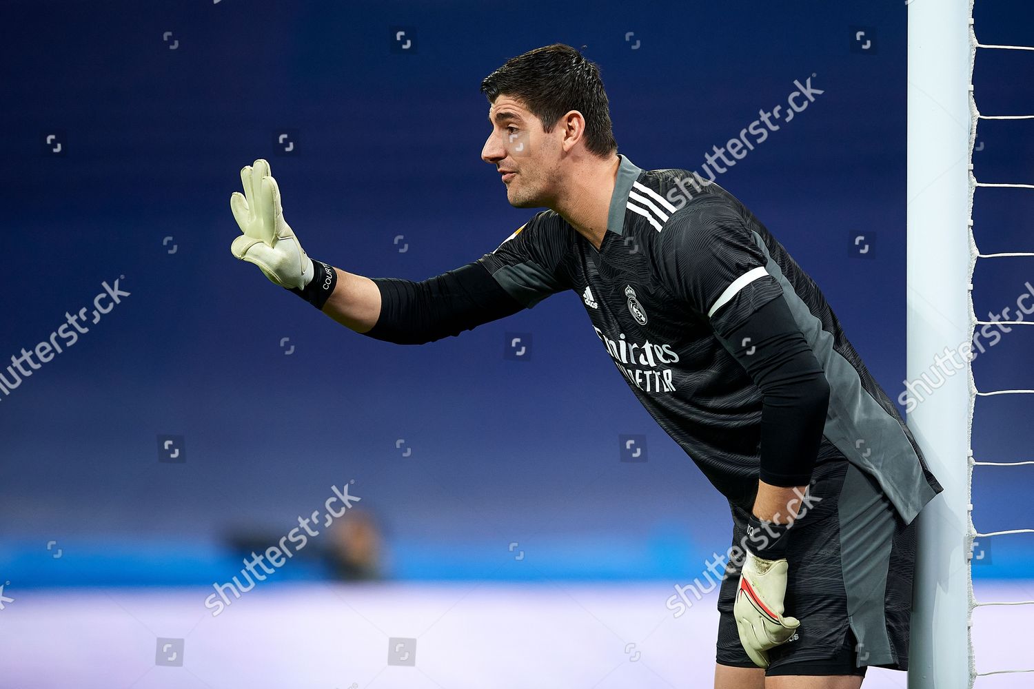 Thibaut Courtois Real Madrid Gives Instructions Editorial Stock Photo ...