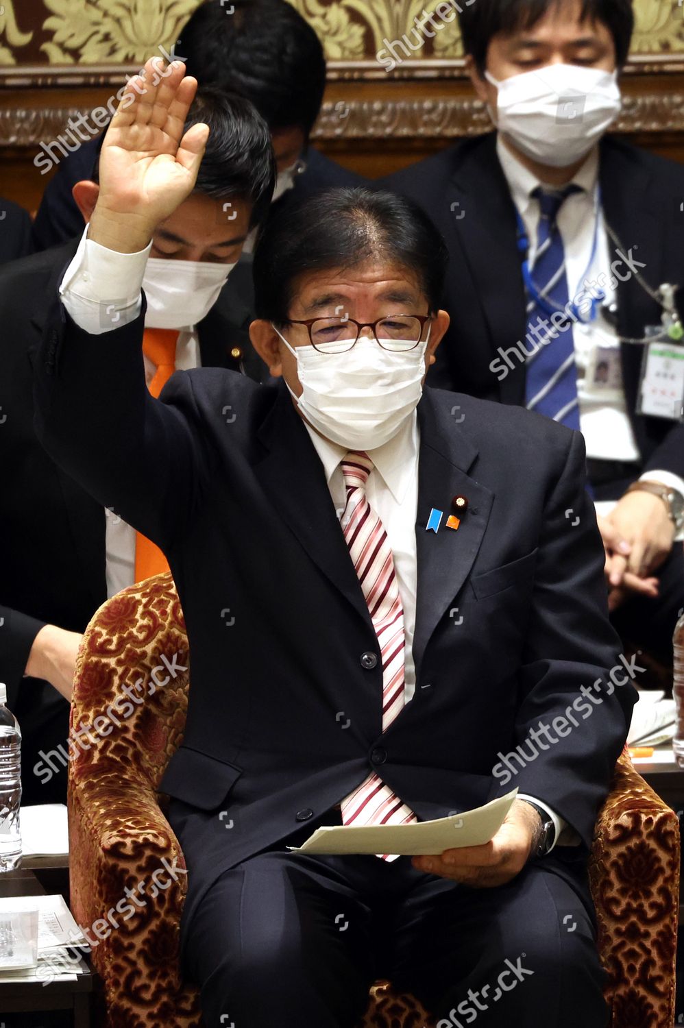 Japanese Internal Affairs Minister Yasushi Kaneko Editorial Stock Photo ...