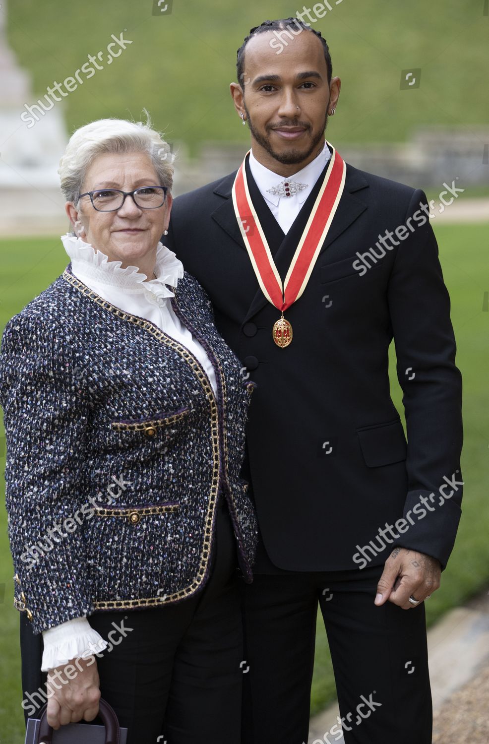 Sir Lewis Hamilton His Mother Carmen Editorial Stock Photo - Stock